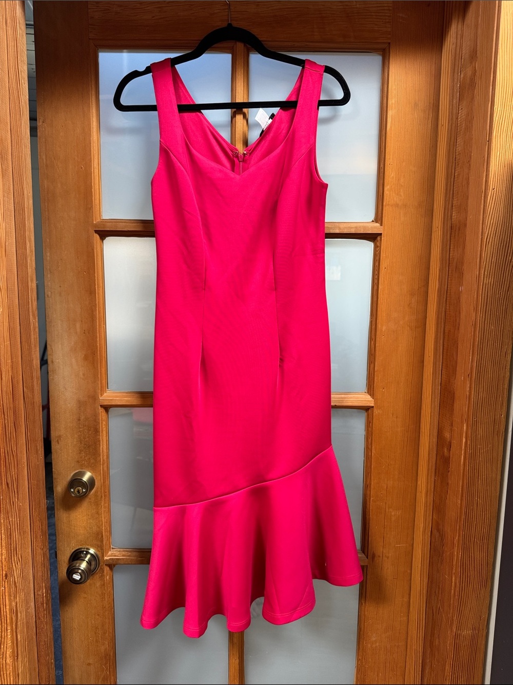 VENUS Sleeveless Midi Dress with Flounce Hem